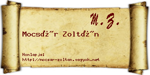 Mocsár Zoltán névjegykártya
